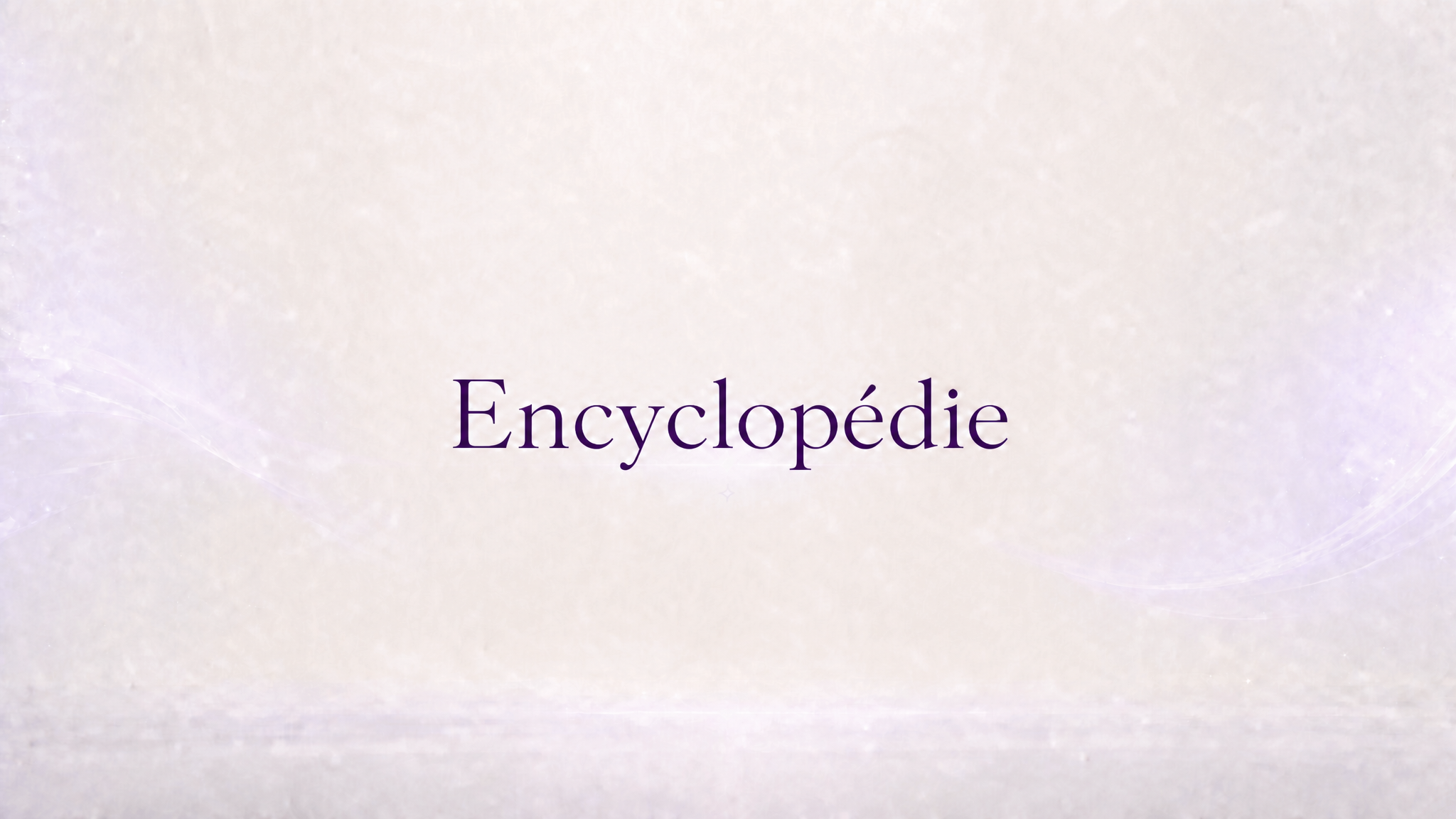 Bannière Encyclopédie