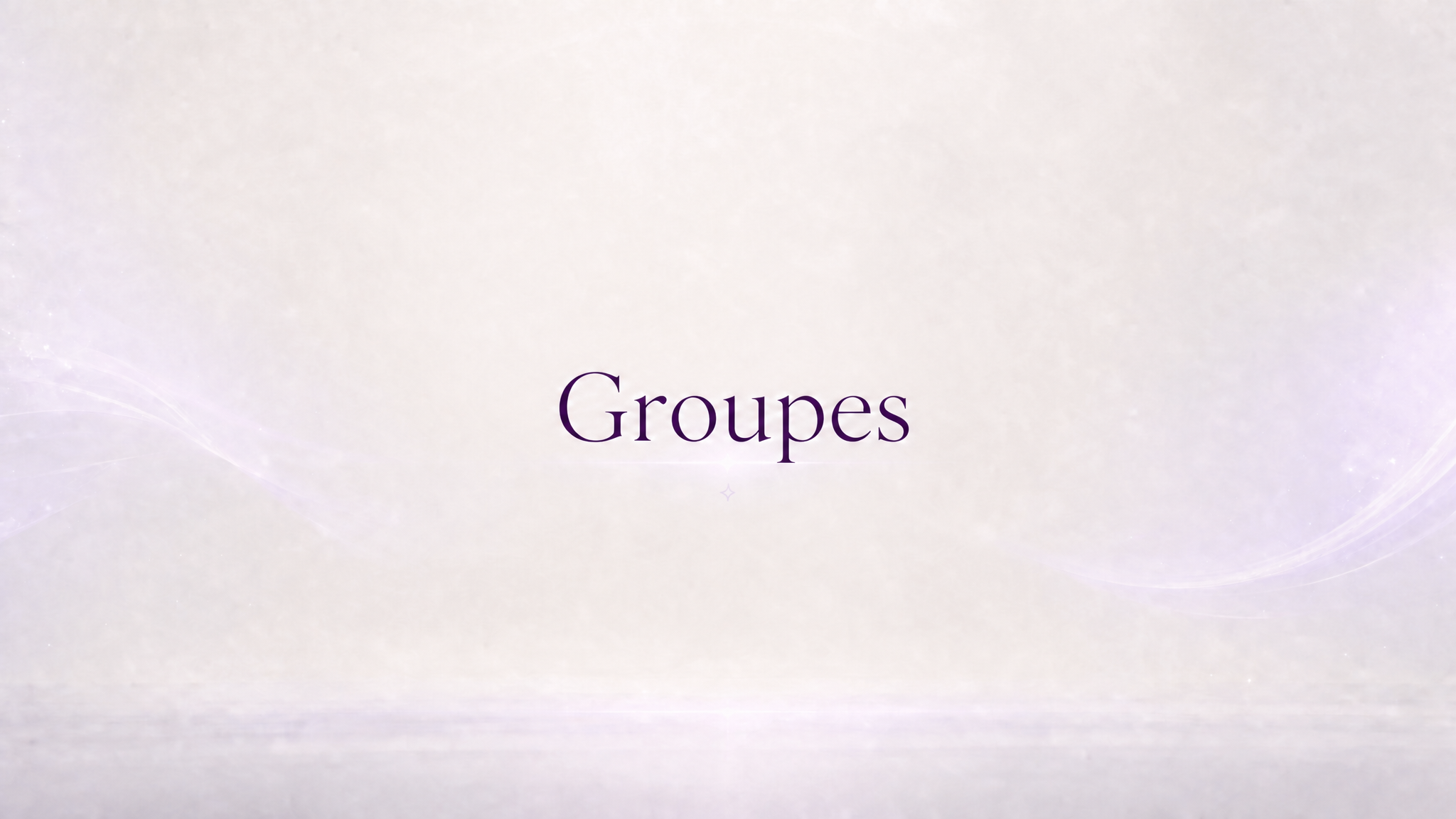 Bannière Groupes